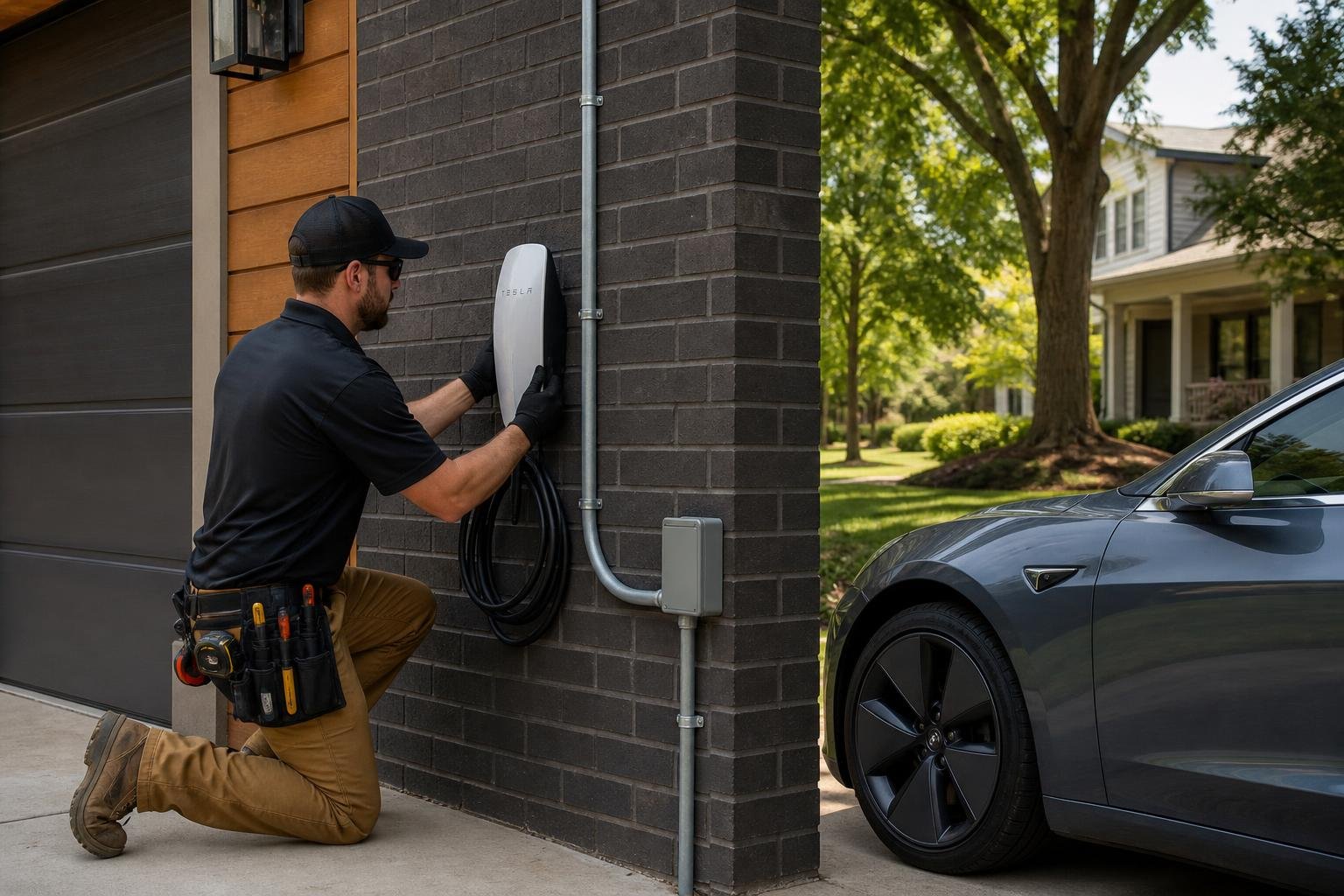 Tesla EV Charger Installation