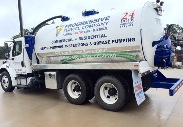 Progressive Septic Pumping Company Truck